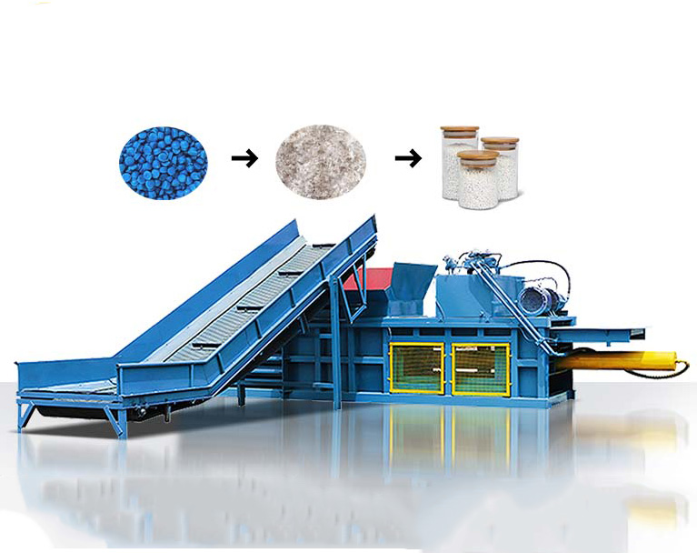 Conveyor equipped with horizontal packaging machine