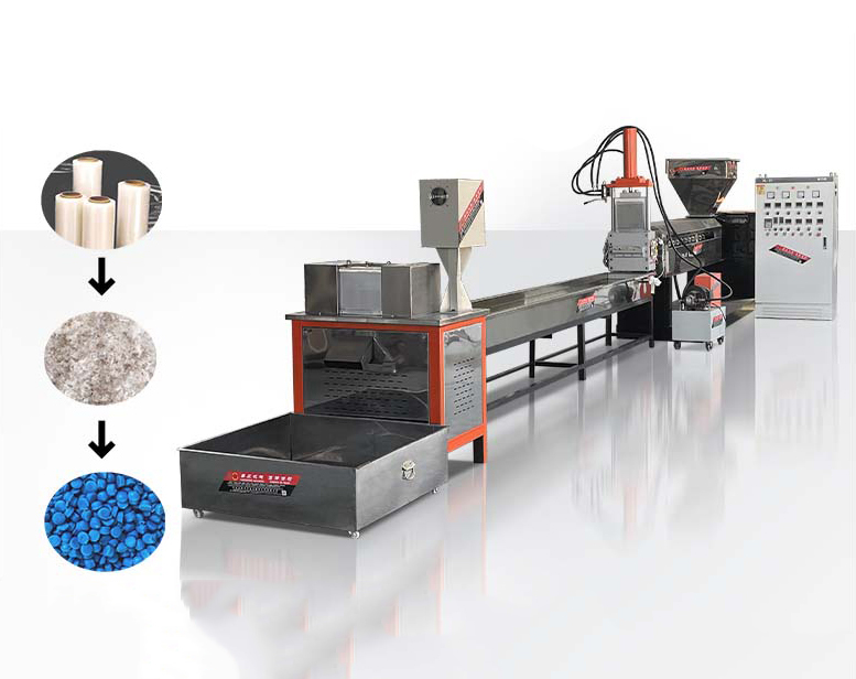 PP PE sheet material single machine granulation unit