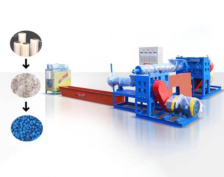 PP PE dual stage high yield granulation unit