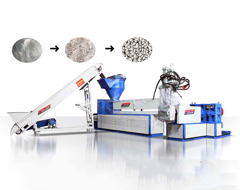 PP PE dual stage high yield granulator