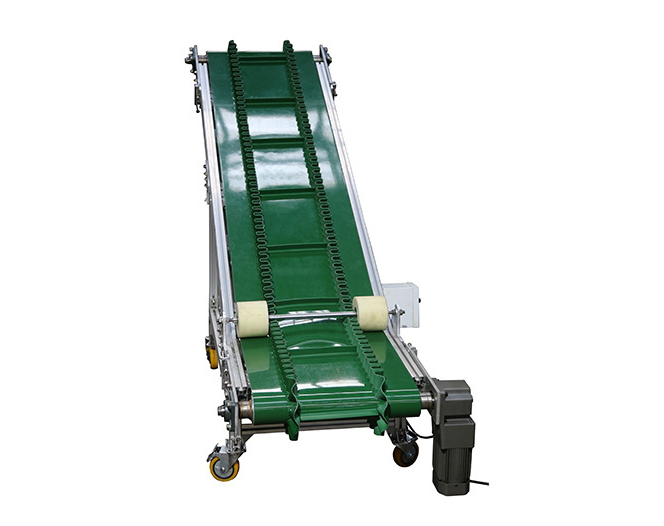 Large moving inclined wave conveyor for aluminum powder conveyor belt